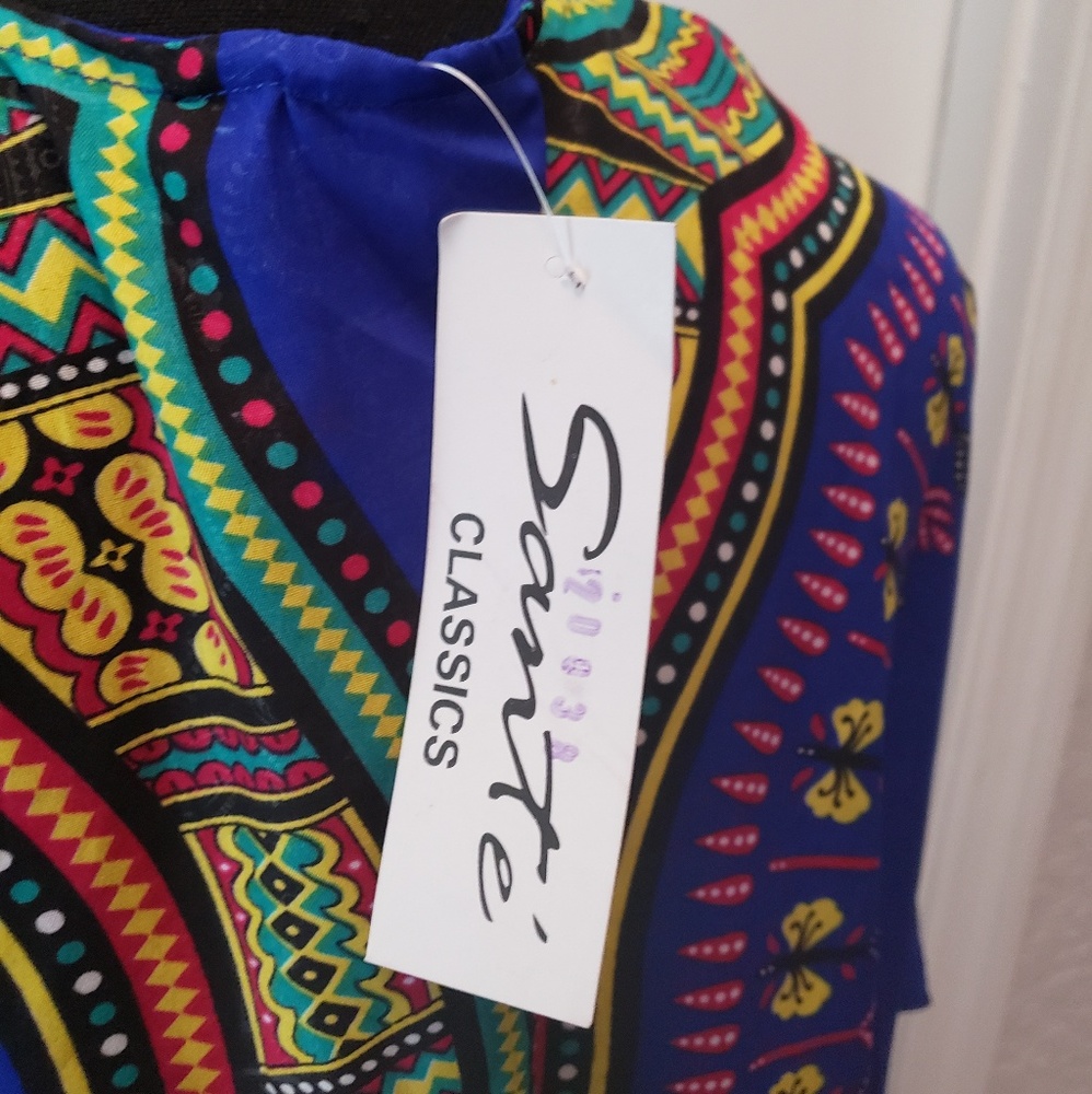 NWT Wakanda Forever Inspired Blue Kaftan - Picture 7 of 7